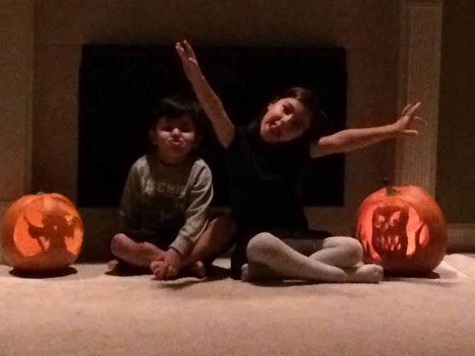 Kids and their pumpkins
